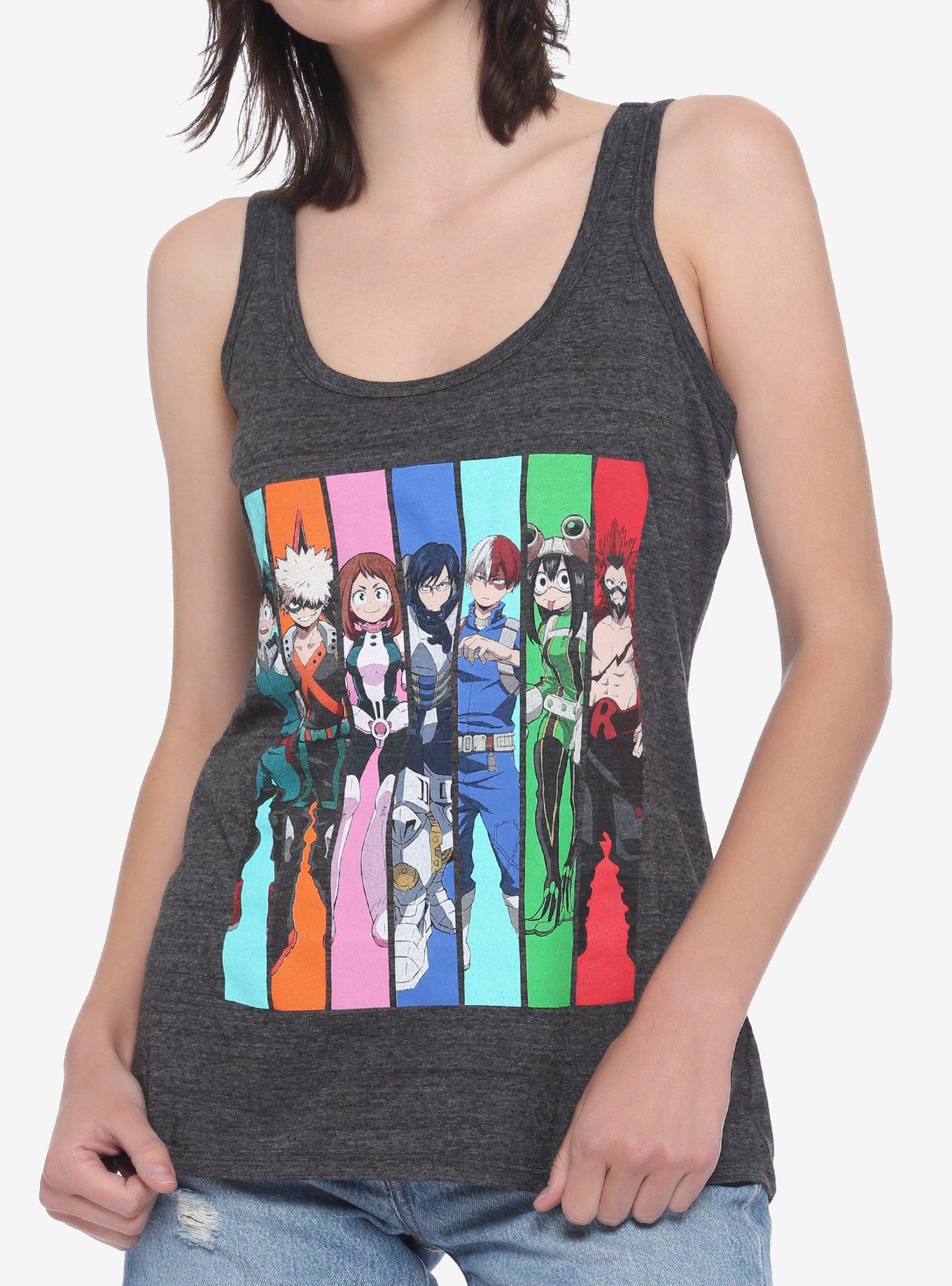 My Hero Academia Group Panel Girls Tank Top, MULTI, hi-res