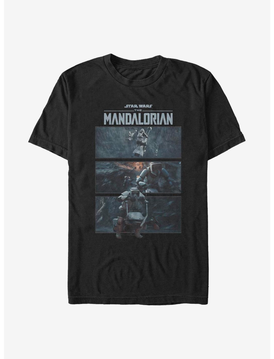 Star Wars The Mandalorian Season 2 Scenes T-Shirt, BLACK, hi-res