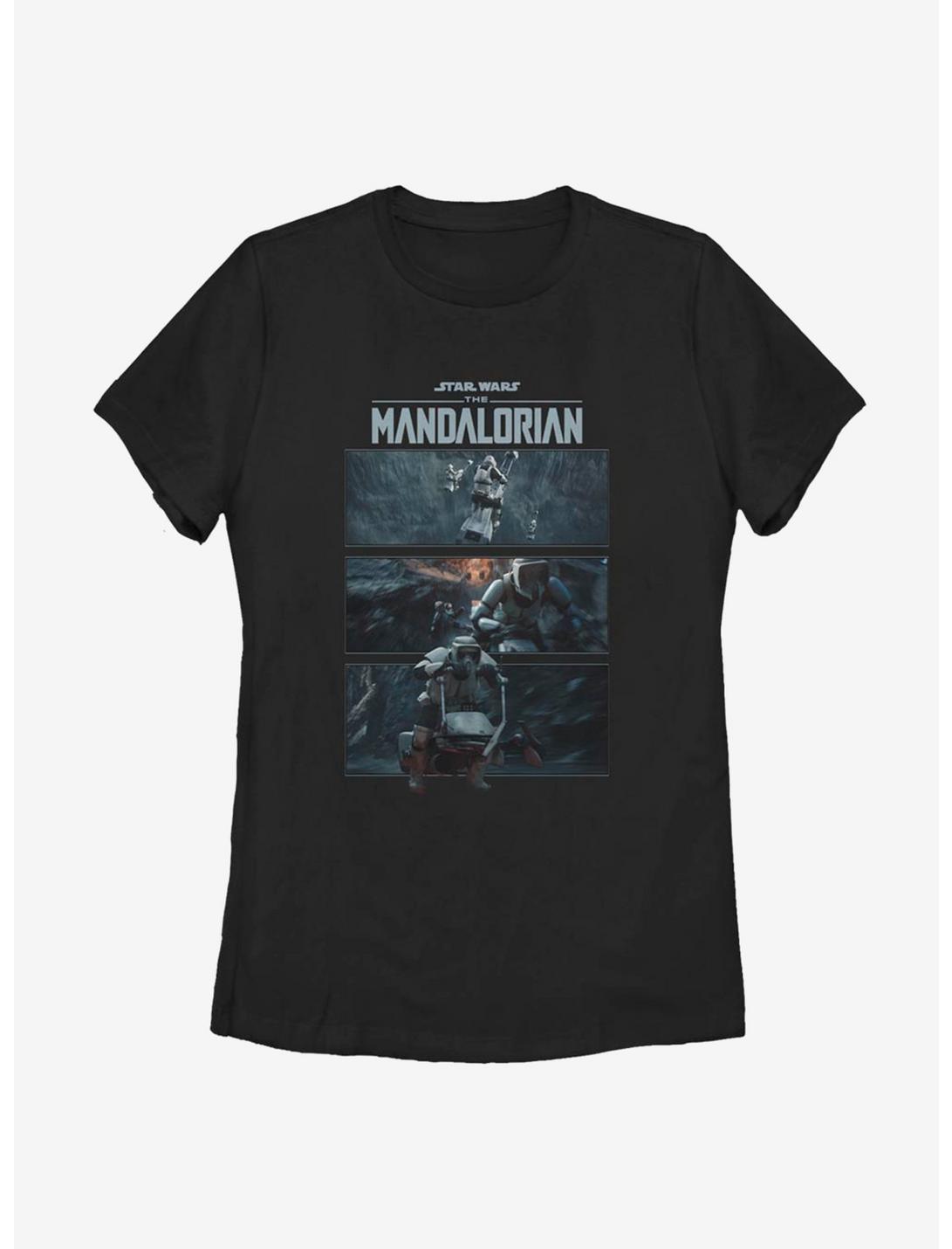 Star Wars The Mandalorian Season 2 Scenes Womens T-Shirt, BLACK, hi-res
