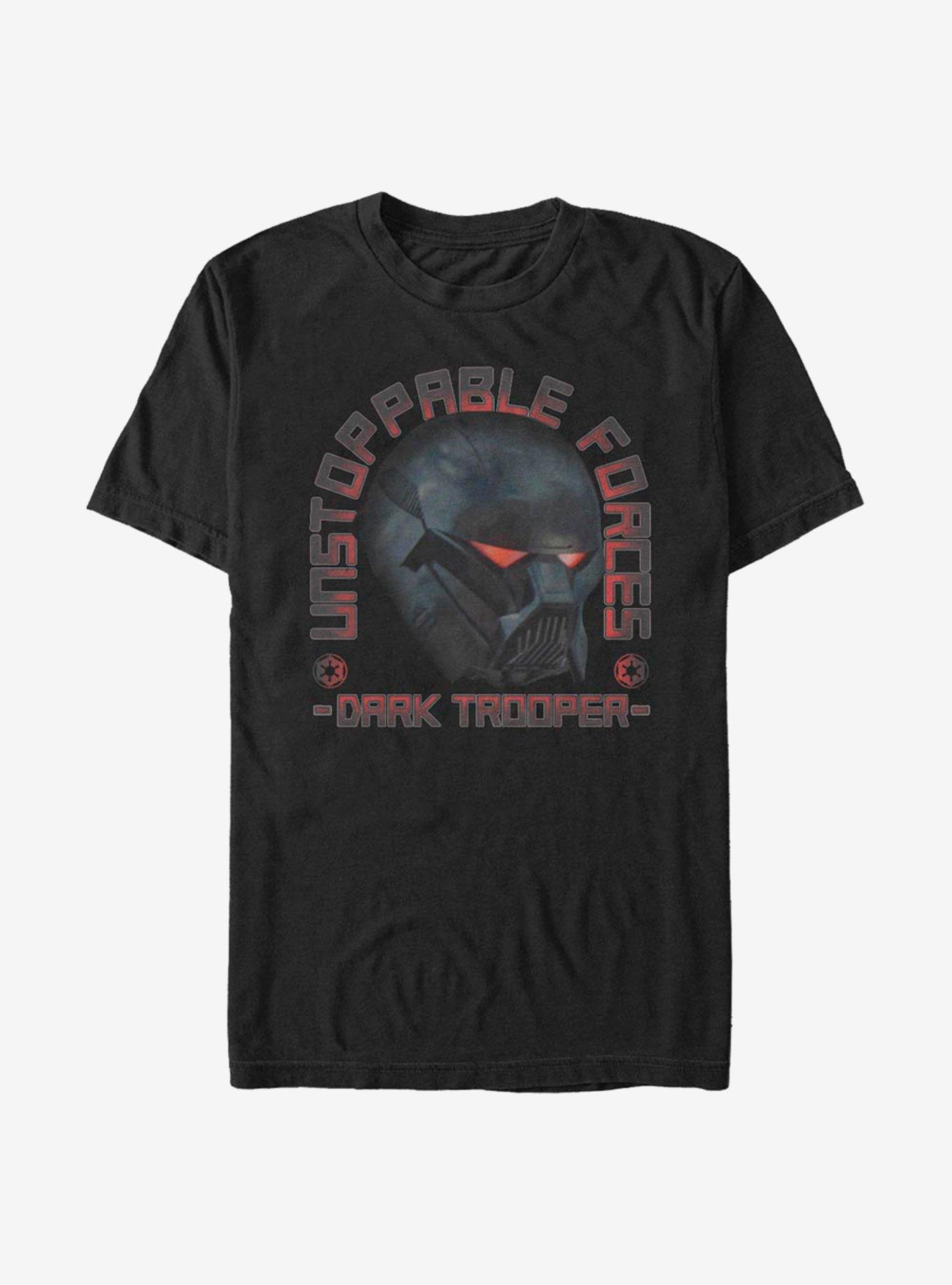 Star Wars The Mandalorian Season 2 Unstoppable Dark Trooper T-Shirt, BLACK, hi-res view 1