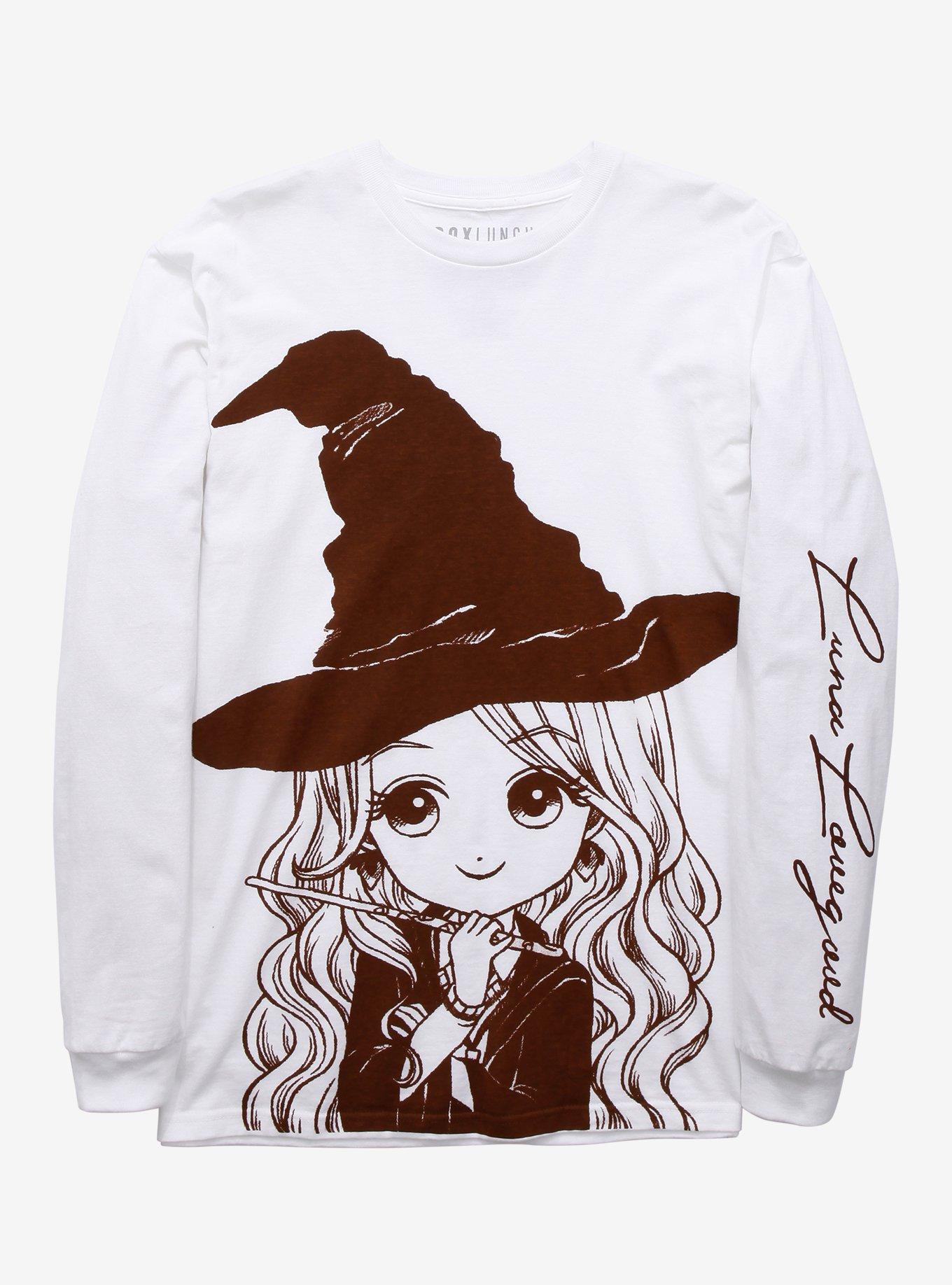 Harry Potter Luna Lovegood Chibi Women's Long Sleeve T-Shirt - BoxLunch Exclusive, WHITE, hi-res