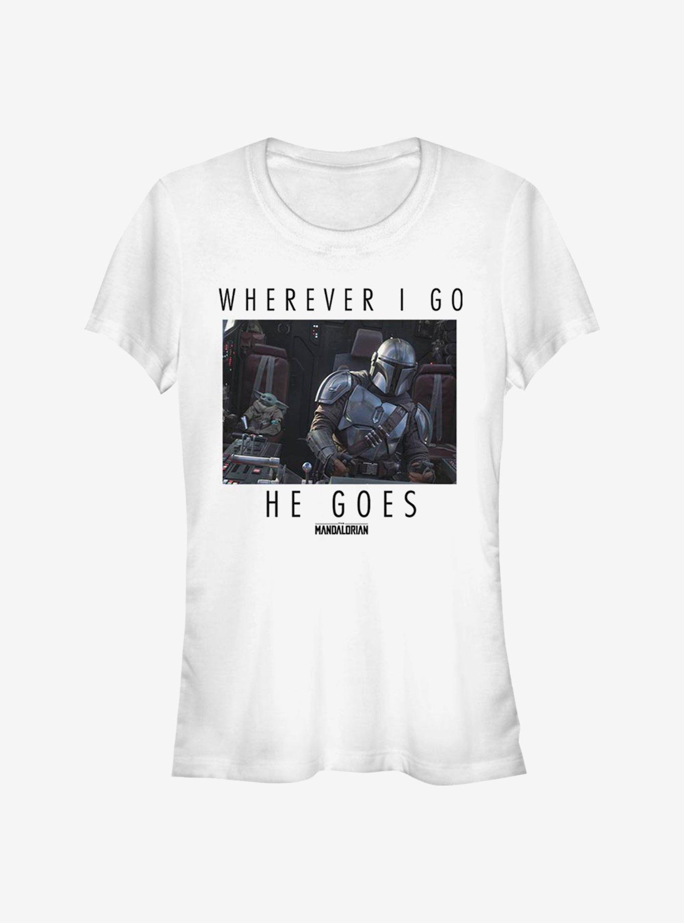 Star Wars The Mandalorian The Child I Go Where He Goes Girls T-Shirt, , hi-res