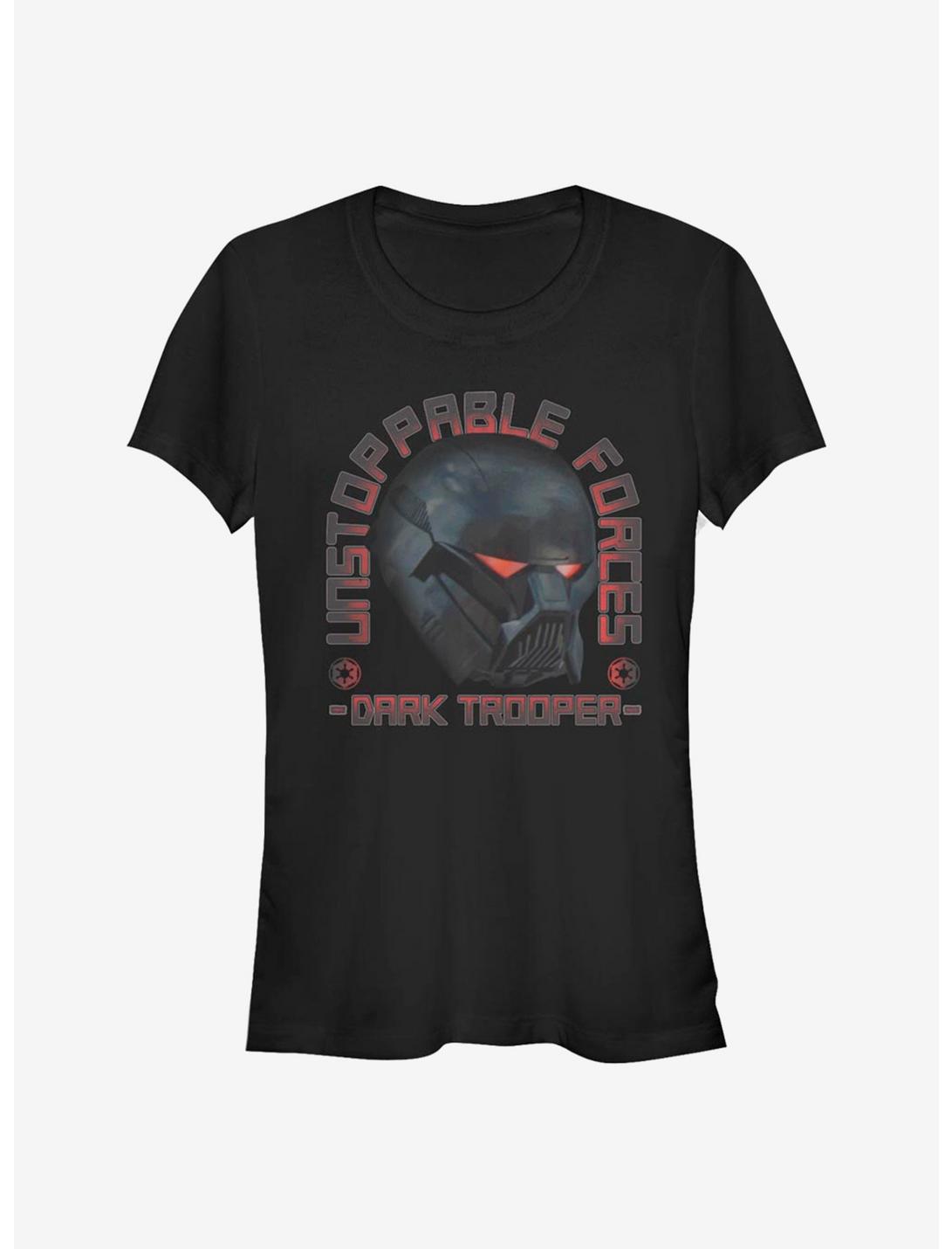 Star Wars The Mandalorian Dark Trooper Girls T-Shirt, BLACK, hi-res
