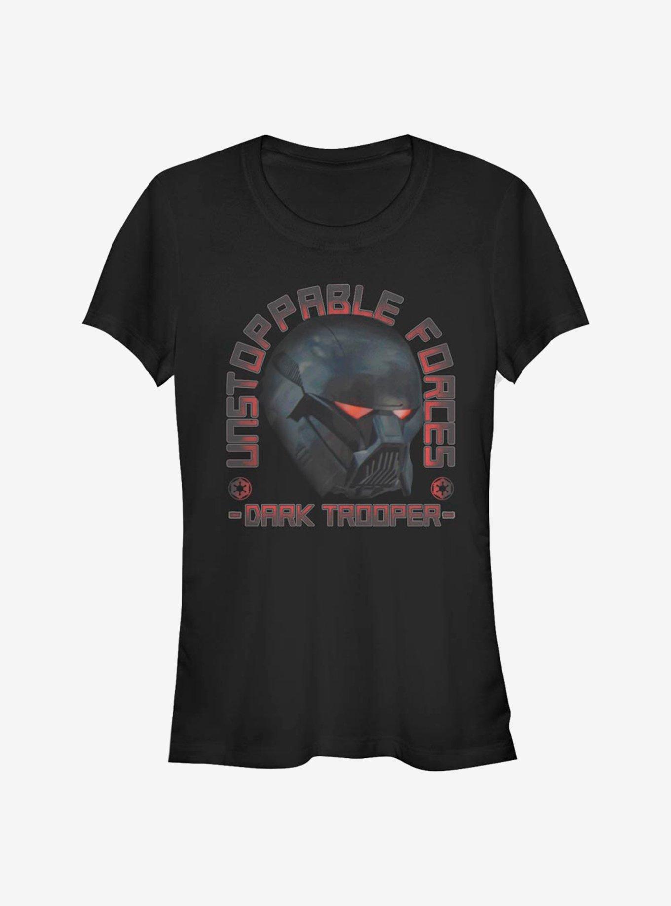 Star Wars The Mandalorian Dark Trooper Girls T-Shirt, BLACK, hi-res
