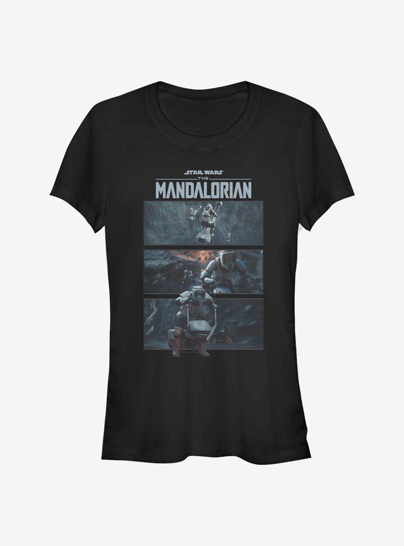 Star Wars The Mandalorian Speeder Bike Chase Girls T-Shirt, , hi-res