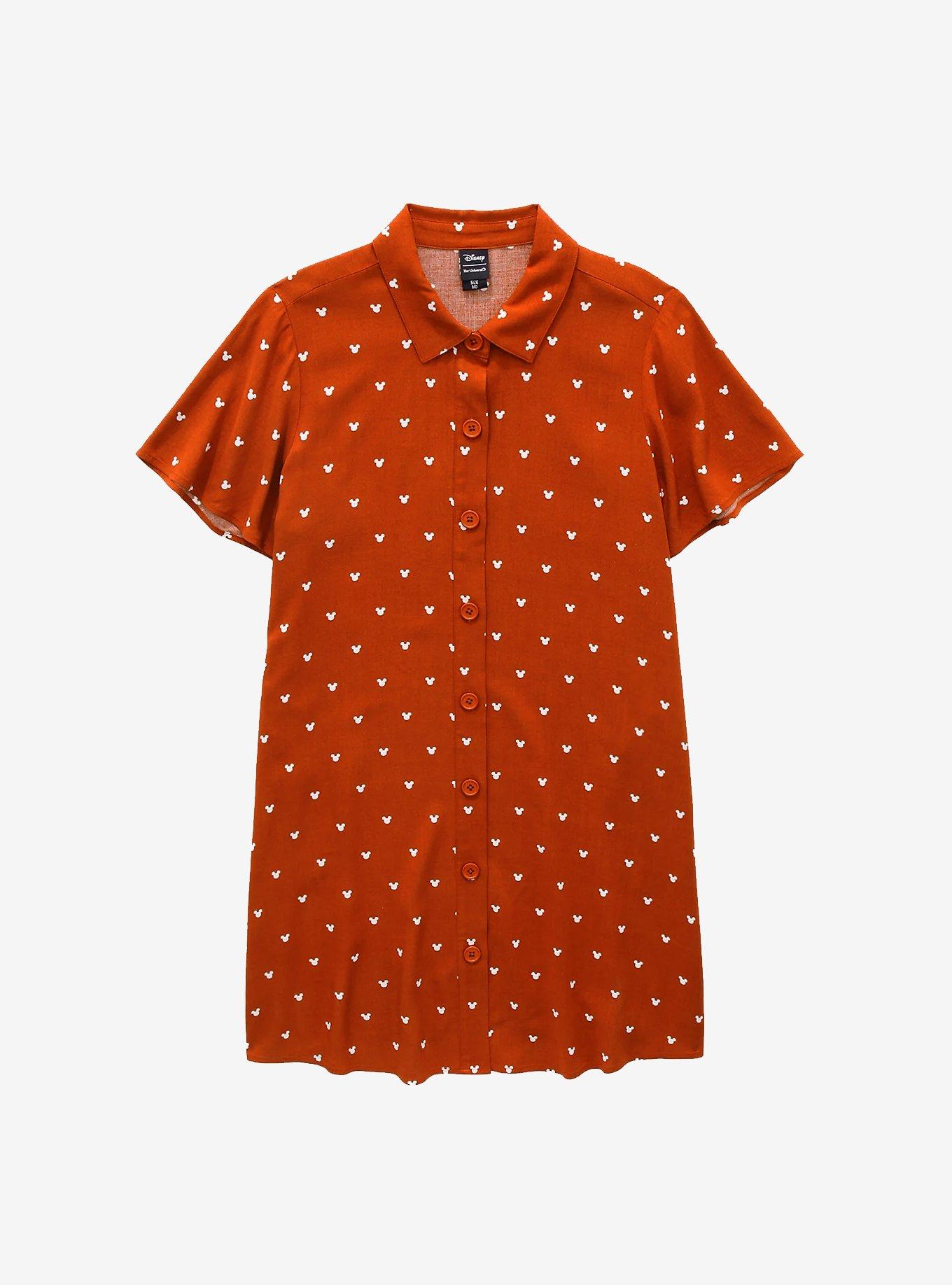 Her Universe Disney Mickey Mouse Allover Print Button-Front Women's Dress, , hi-res