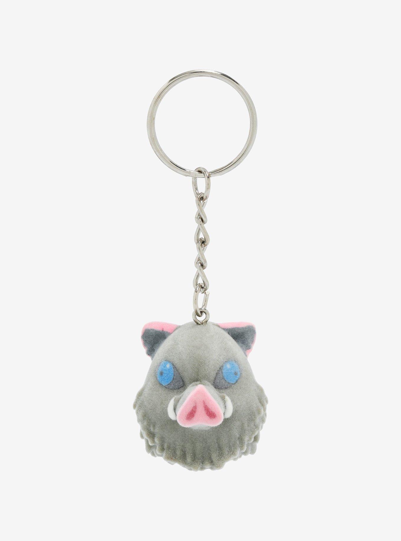 Demon Slayer: Kimetsu no Yaiba Inosuke Boar Mask Felt Keychain, , hi-res