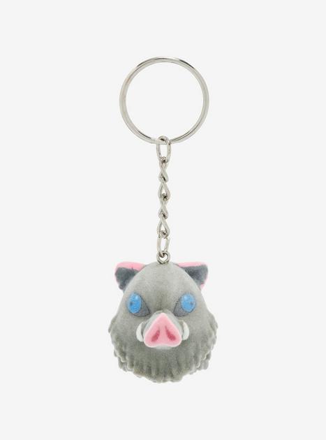 Demon Slayer: Kimetsu no Yaiba Inosuke Boar Mask Felt Keychain | BoxLunch