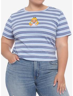Disney Alice In Wonderland Stripe Ribbed Baby T-Shirt Plus Size, , hi-res