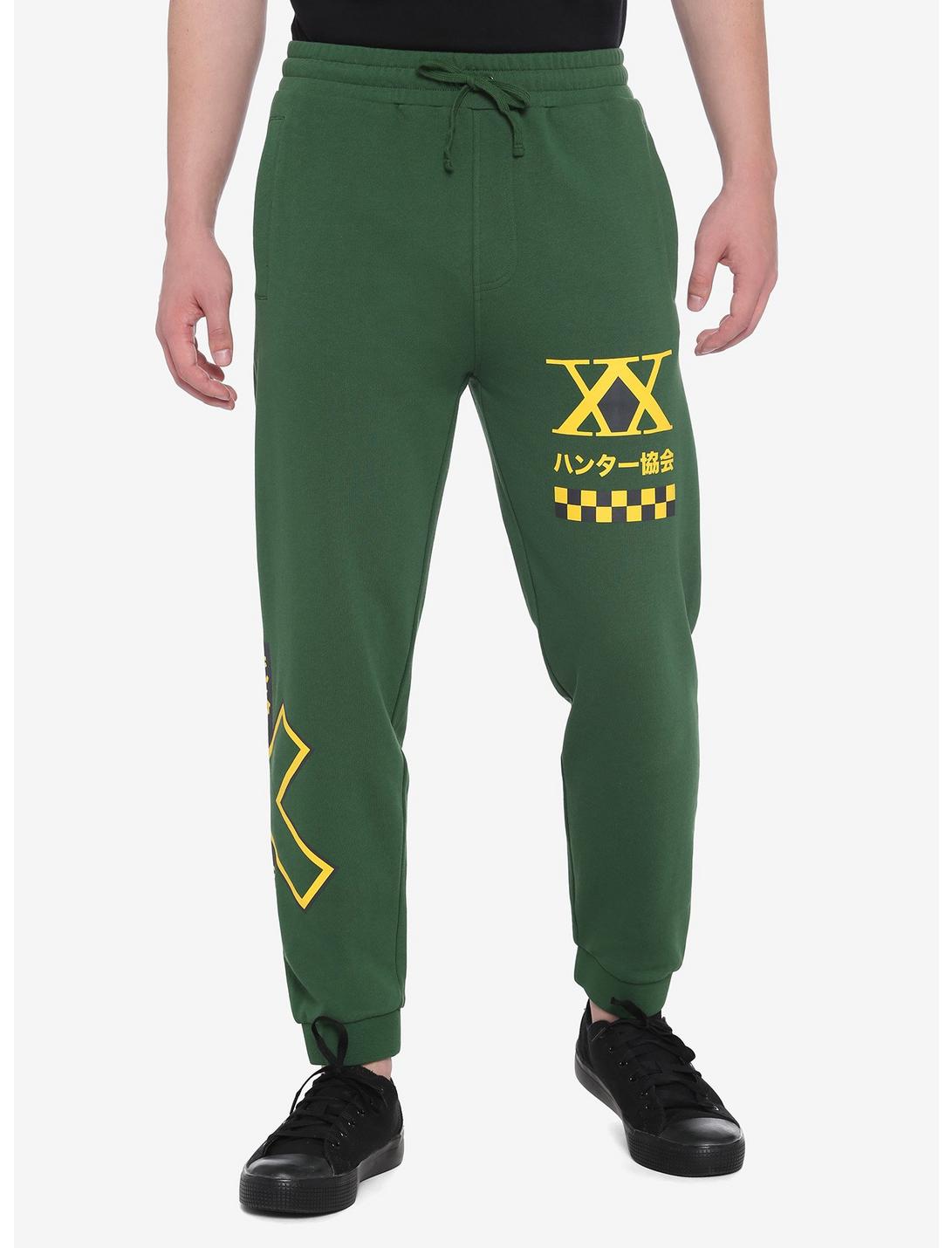 Hunter X Hunter Logo Green Sweatpants, MULTI, hi-res