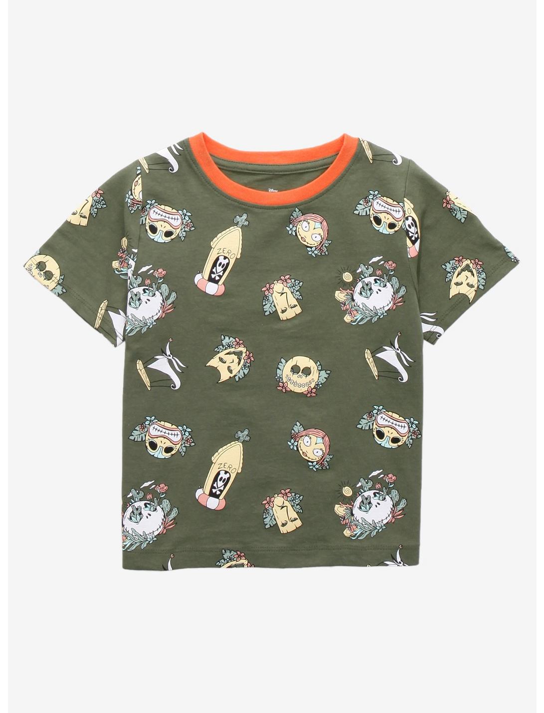 Disney The Nightmare Before Christmas Tiki Toddler T-Shirt - BoxLunch Exclusive, SAGE, hi-res