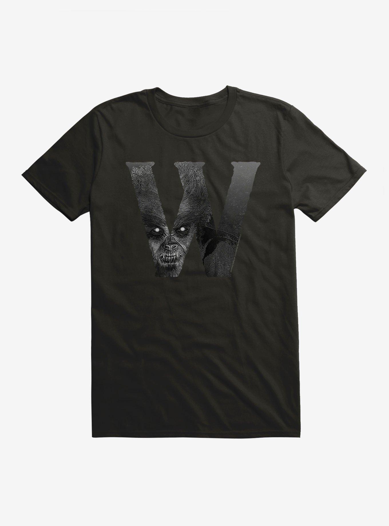Universal Monsters The Wolf Man Werewolf Script Fill T-Shirt