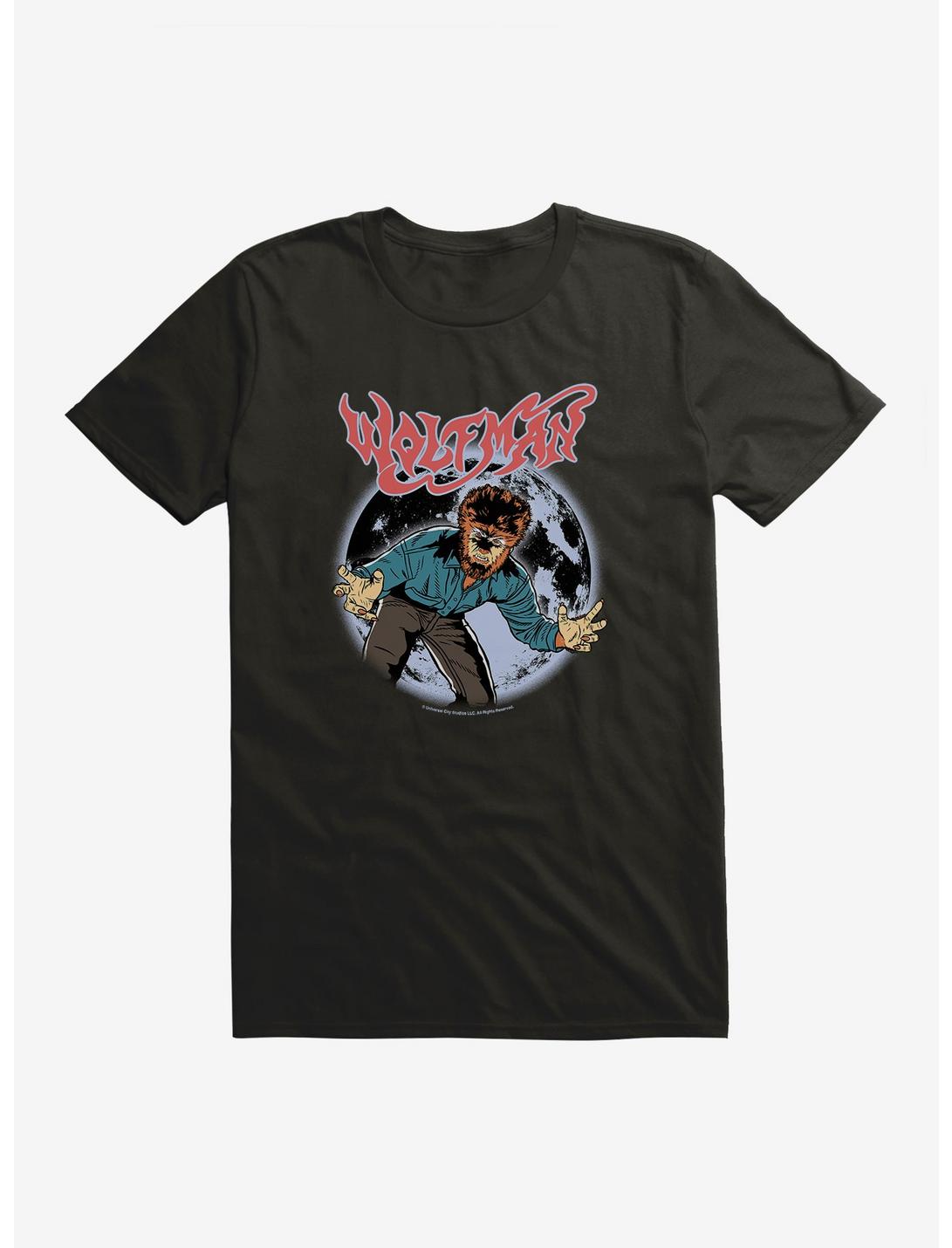 Universal Monsters The Wolf Man Comic Moon T-Shirt, , hi-res