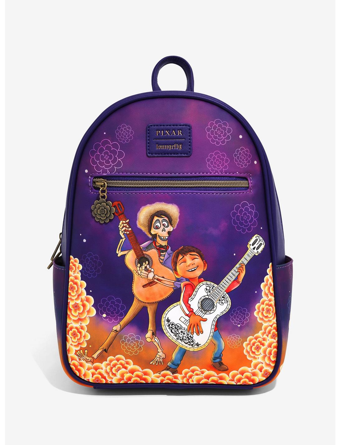 Loungefly Disney Pixar Coco Hector & Miguel Marigolds Mini Backpack, , hi-res