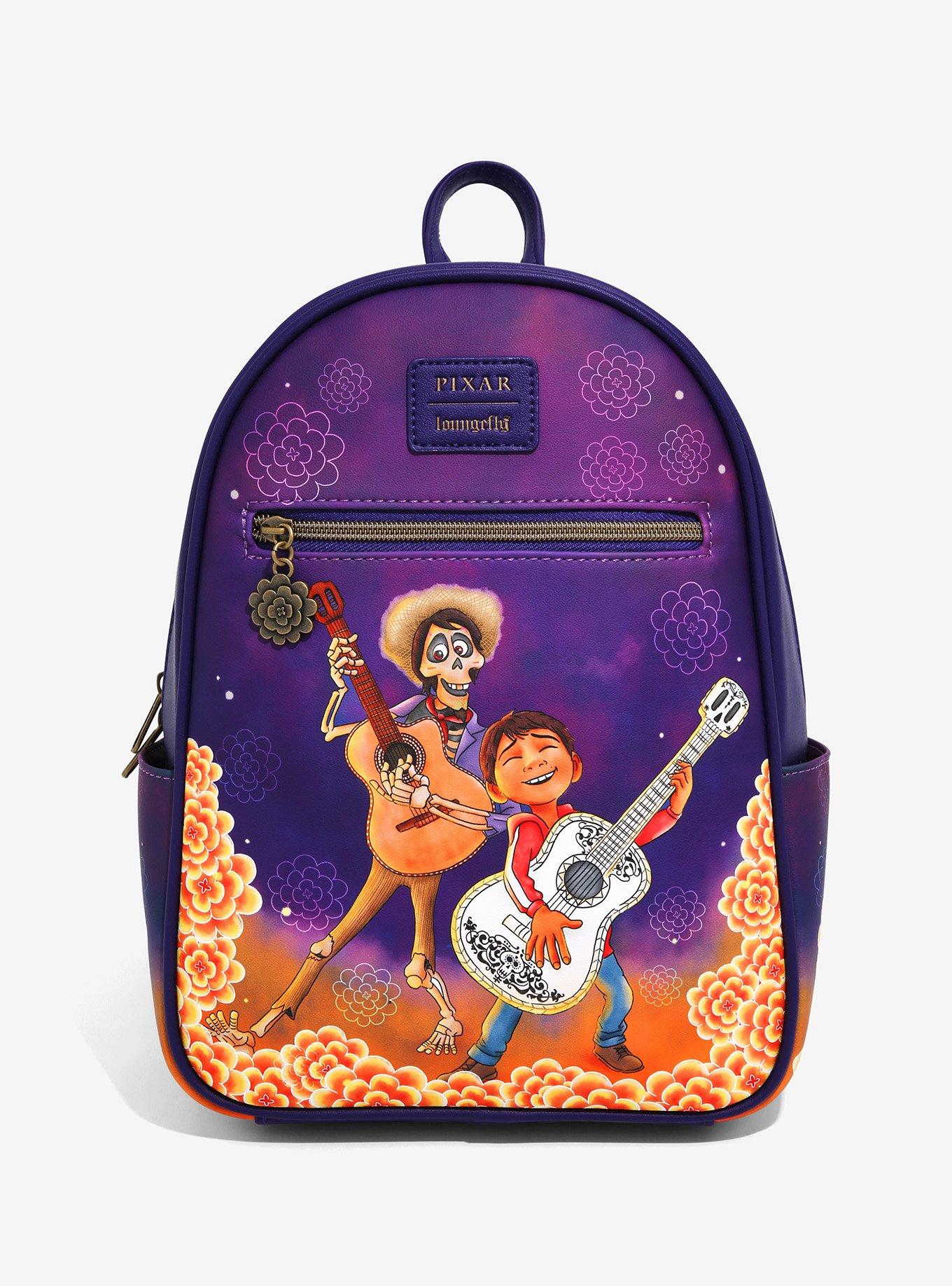Loungefly Disney Pixar Coco Hector & Miguel Marigolds Mini Backpack, , hi-res