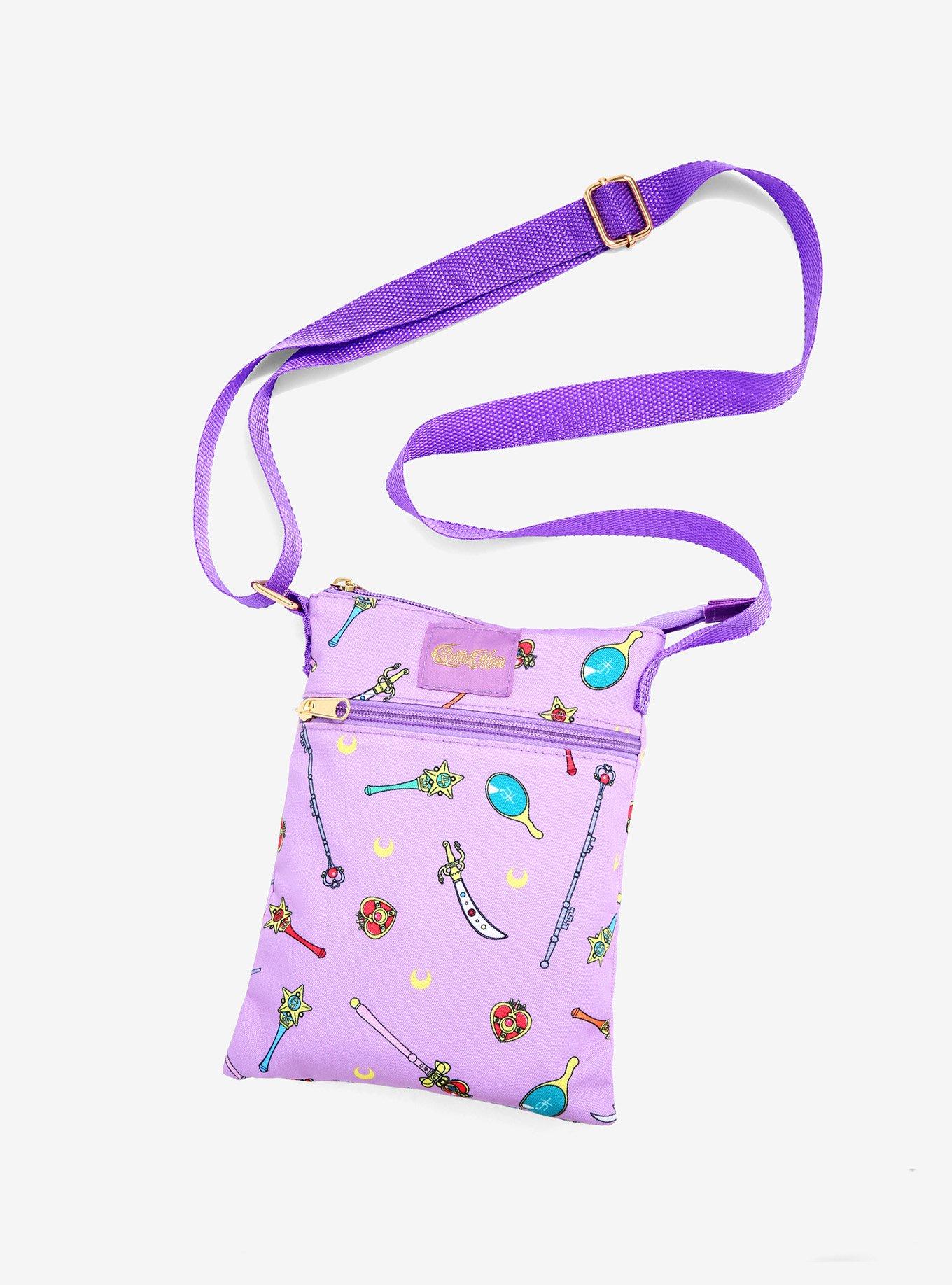 Sailor Moon Moon Stick Passport Crossbody Bag, , hi-res