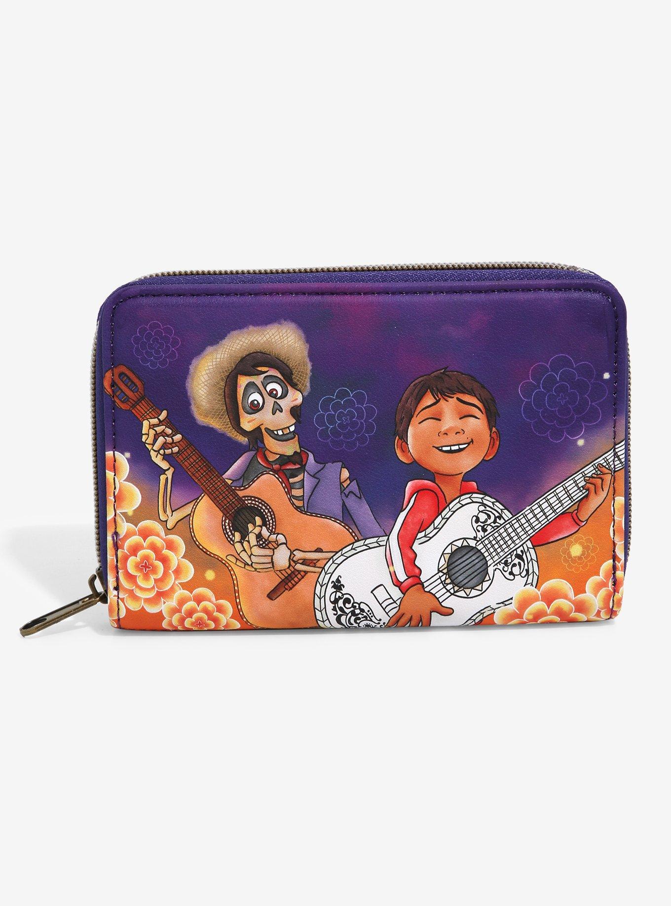 Loungefly Disney Pixar Coco Hector & Miguel Marigolds Zipper Wallet