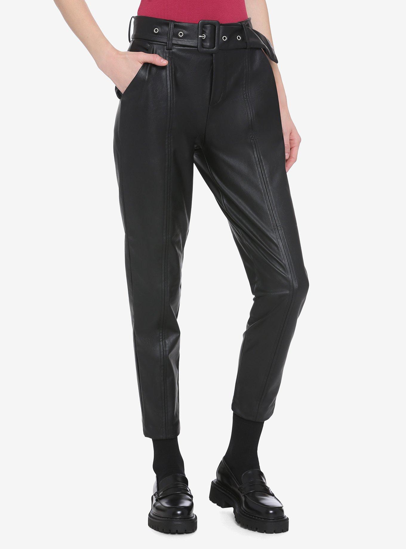 Sirens Faux Leather High Rise Pant