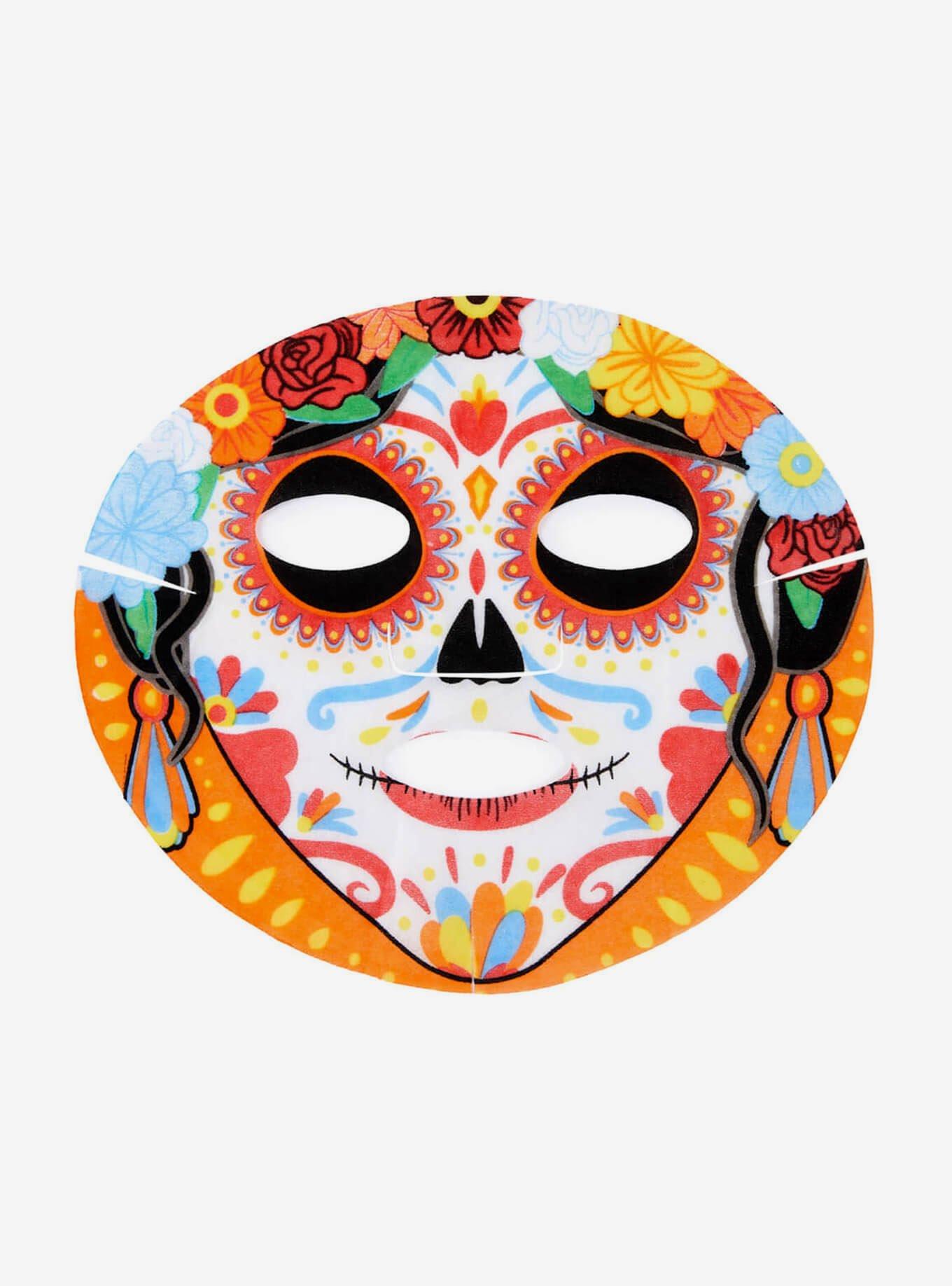 HipDot Dia De Los Muertos Sheet Face Mask, , hi-res