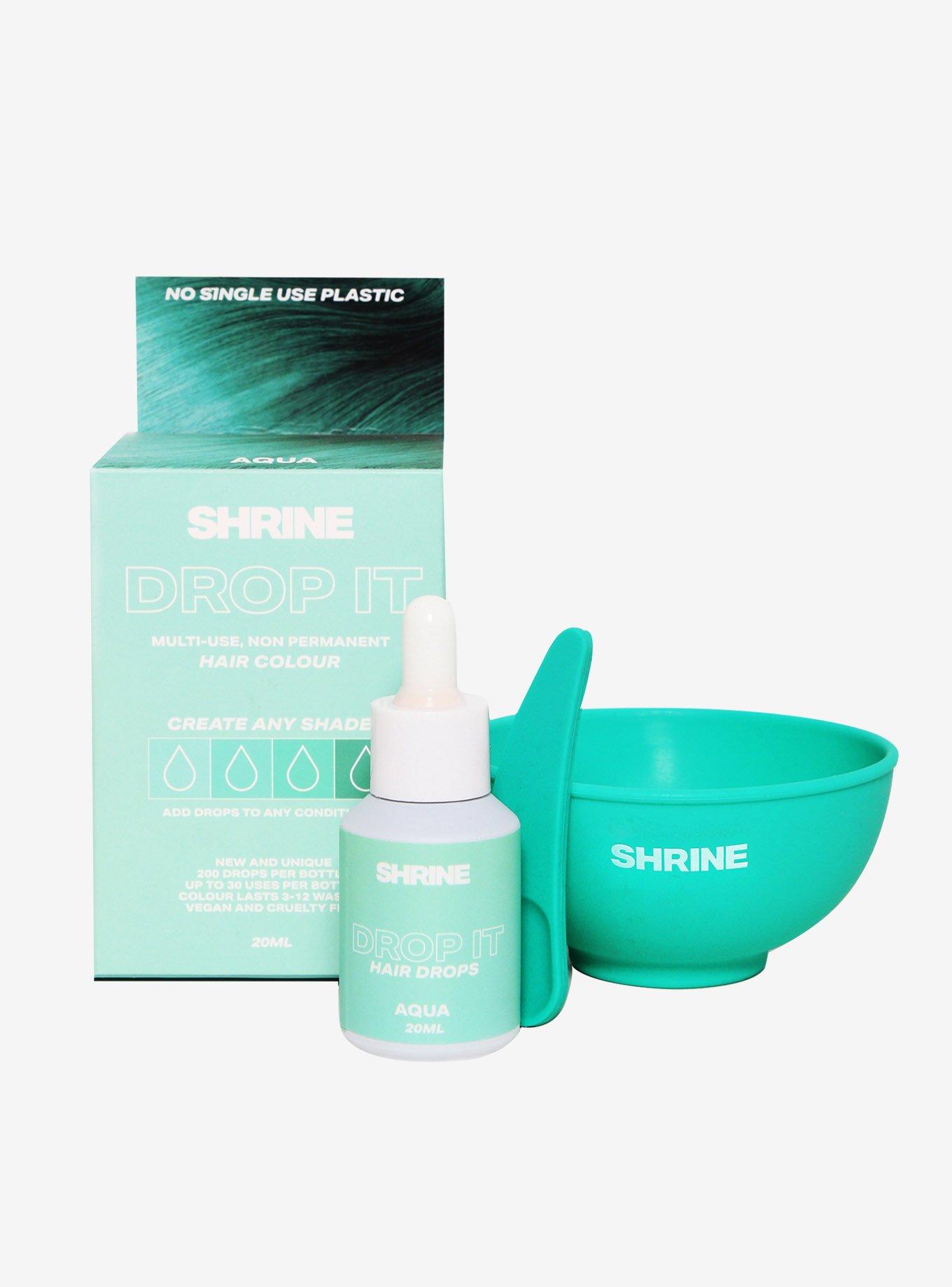 Shrine Drop It Aqua Green Semi-Permanent Hair Dye, , hi-res