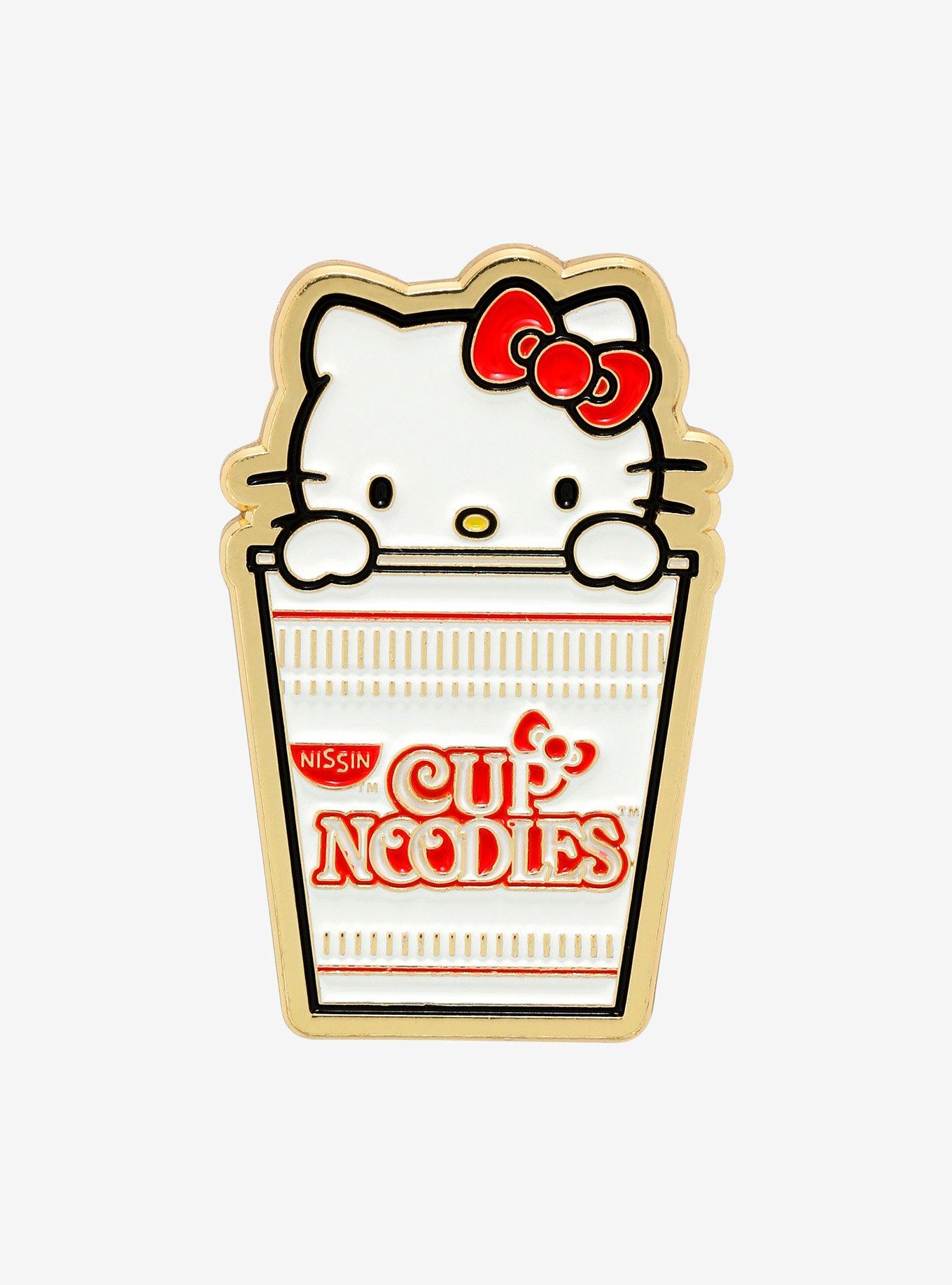 Kidrobot Nissin Cup Noodles X Hello Kitty Enamel Pin Hot Topic Exclusive, , hi-res