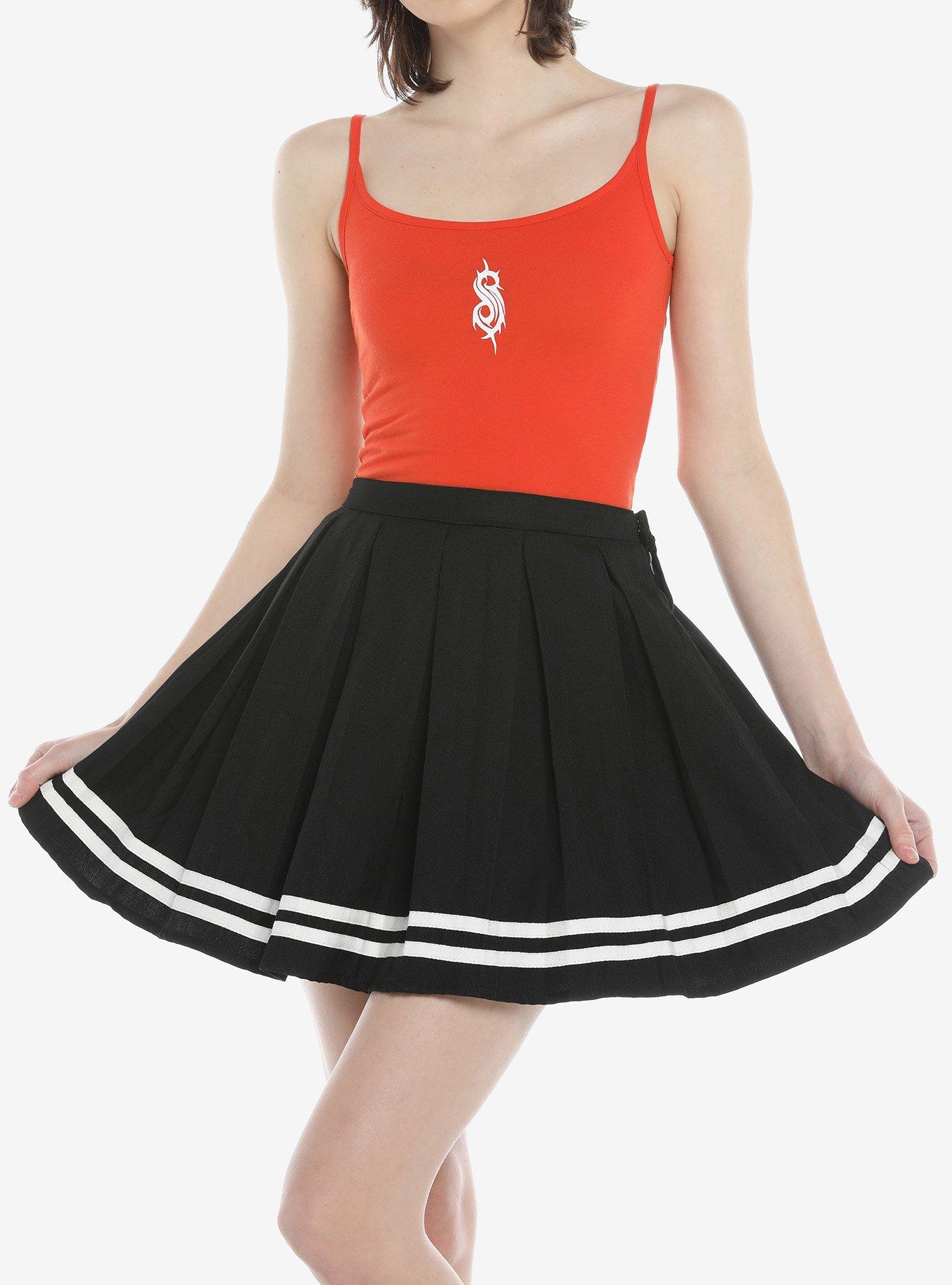 Slipknot Logo Girls Strappy Tank Top, RED, hi-res