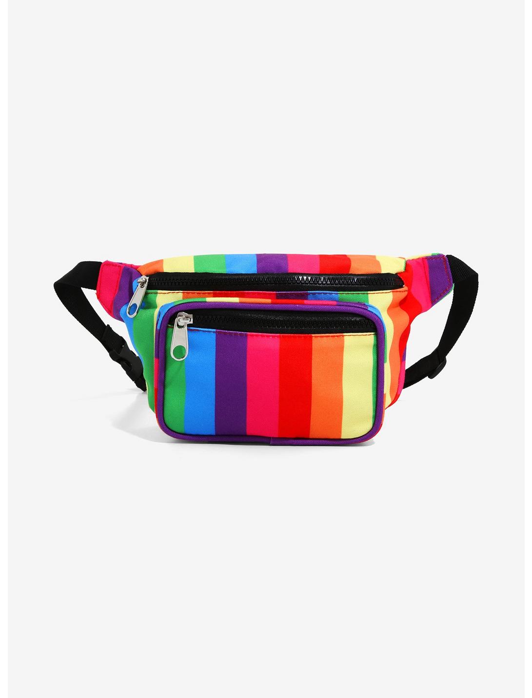 Rainbow Stripe Fanny Pack, , hi-res