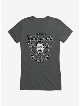 Buzzfeed's Unsolved Ricky Goldsworth Girls T-Shirt, CHARCOAL, hi-res