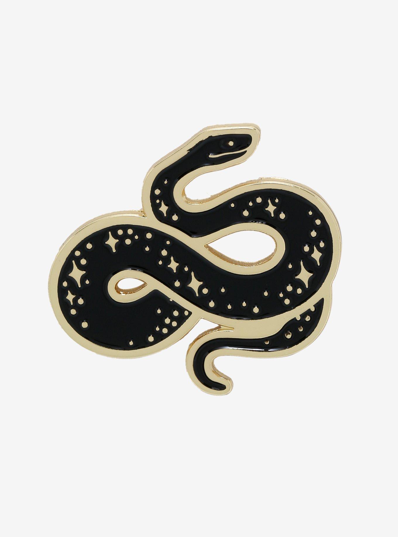 Sparkle Snake Enamel Pin, , hi-res