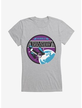 Space Horizons Hubble Telescope STS-31 Girls T-Shirt, HEATHER, hi-res