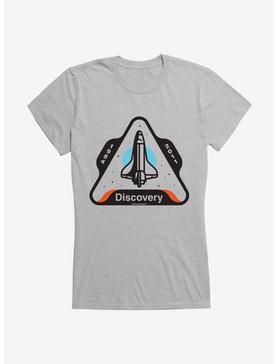 Space Horizons Space Shuttle Discovery Girls T-Shirt, HEATHER, hi-res