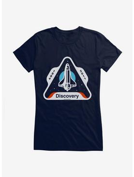 Space Horizons Space Shuttle Discovery Girls T-Shirt, NAVY, hi-res