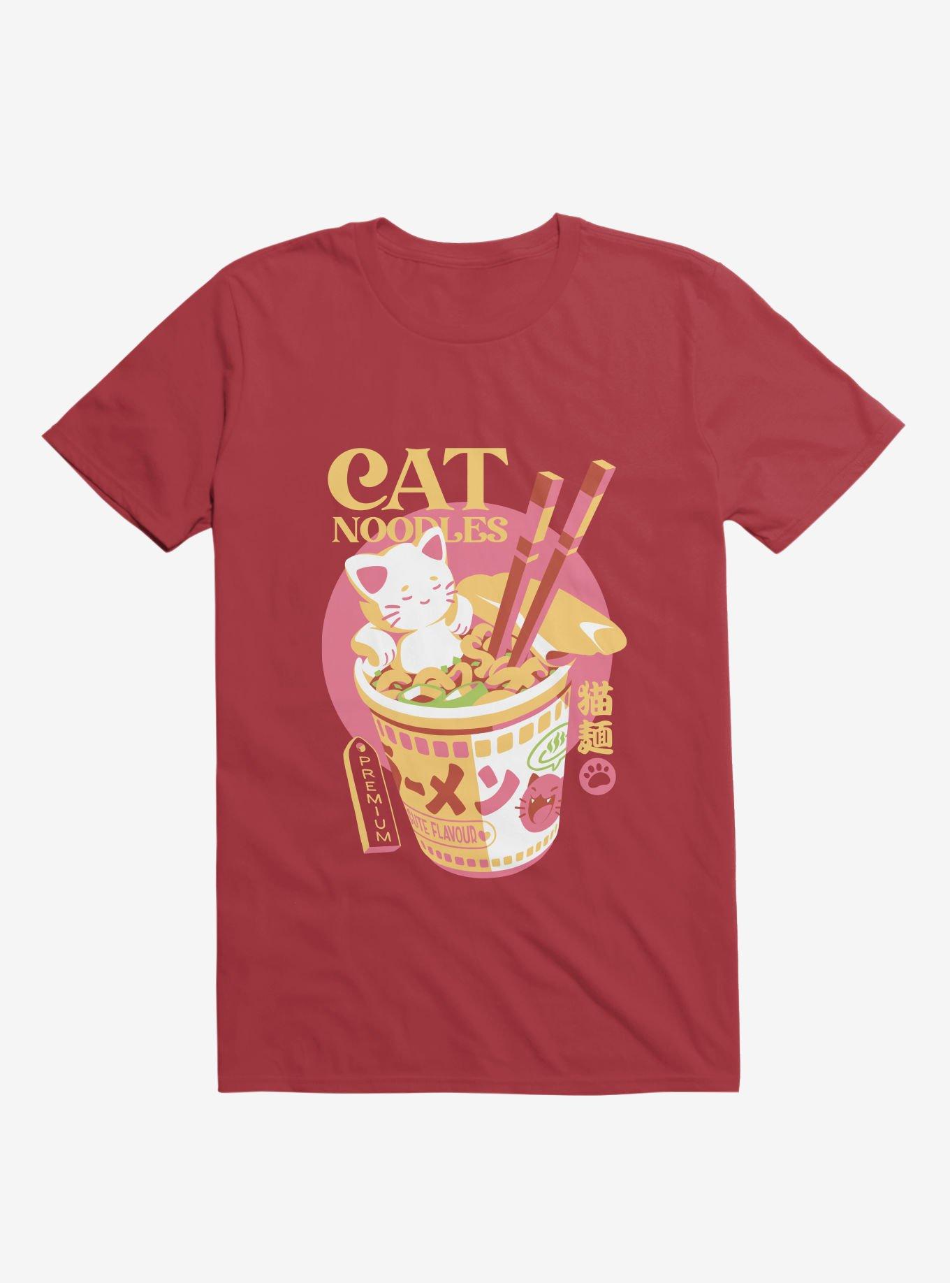 Cat Noodles Red T-Shirt