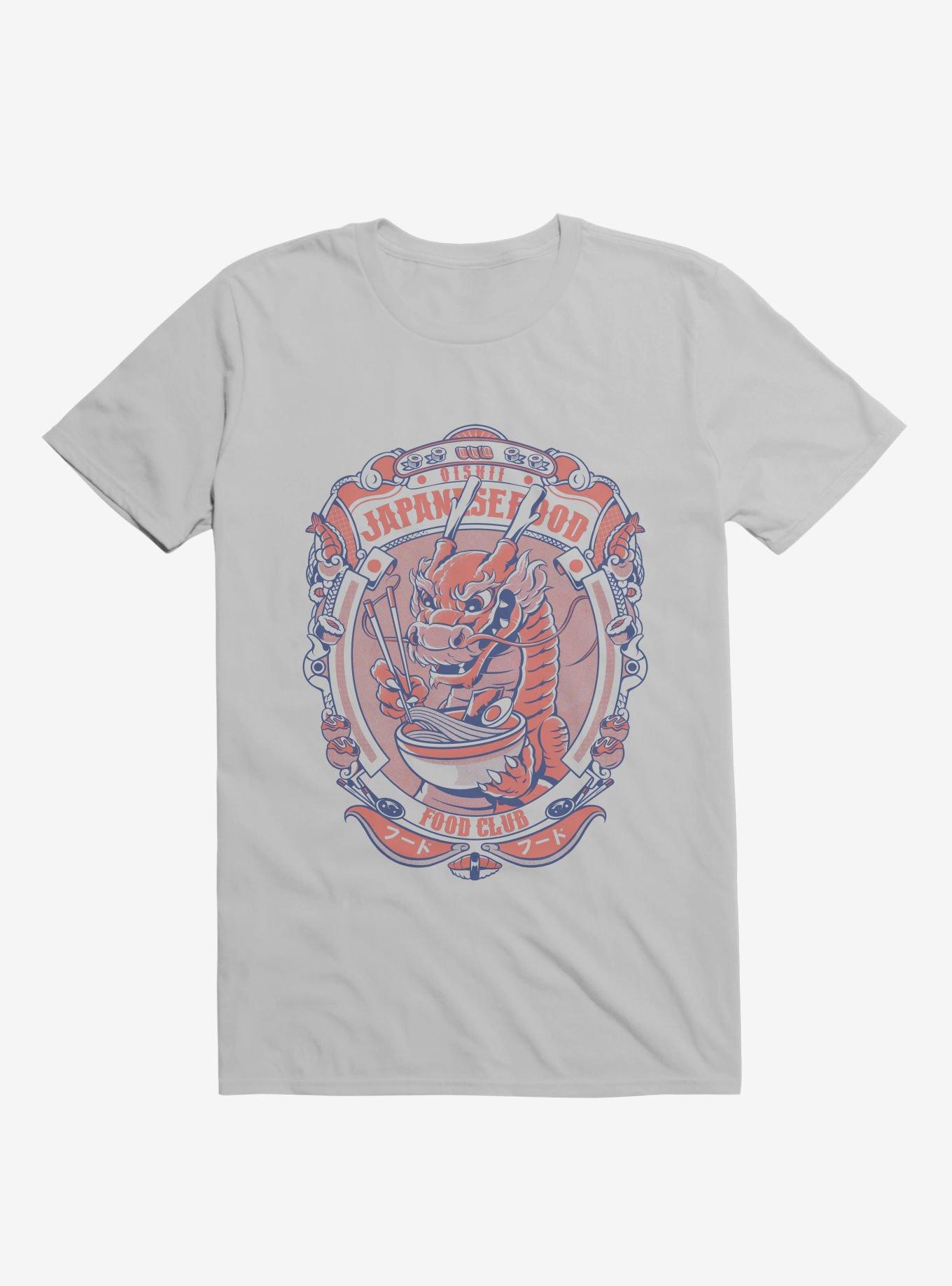 Dragon Emblem Japanese Food Club Ice Grey T-Shirt, , hi-res