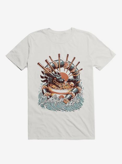 Dragon Sushi Ramen Ocean White T-Shirt - WHITE | Hot Topic