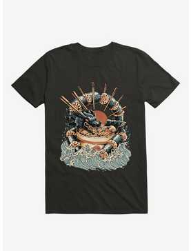 Dragon Sushi Ramen Ocean Black T-Shirt, , hi-res