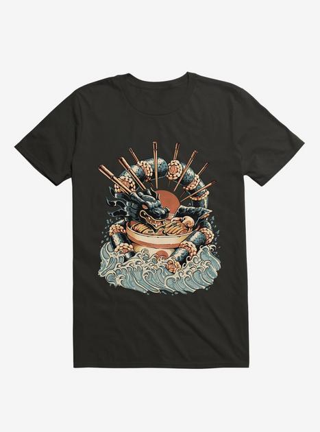 Dragon Sushi Ramen Ocean Black T-Shirt - BLACK | Hot Topic