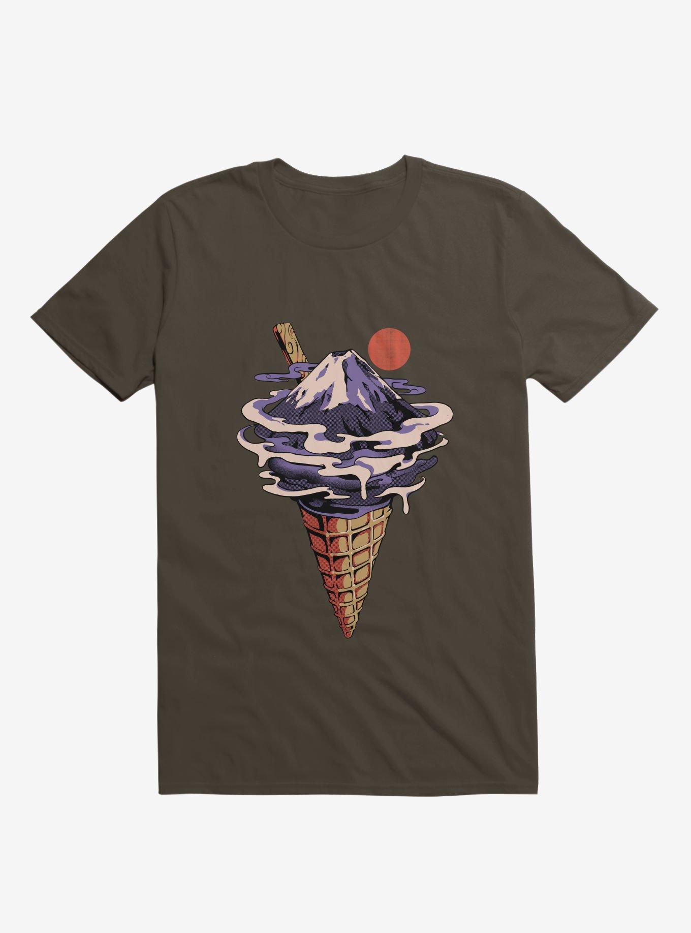 Fuji Flavor Ice Cream Brown T-Shirt