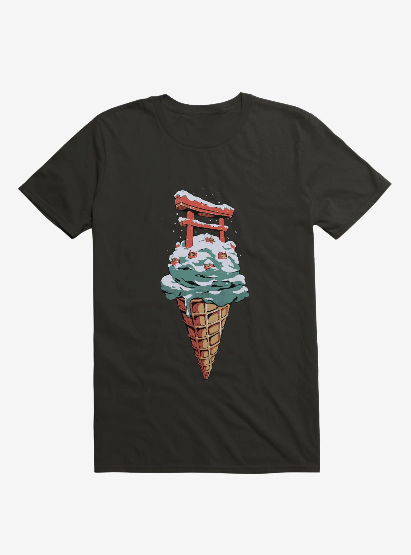 Japanese Flavor Ice Cream Black T-Shirt, BLACK, hi-res