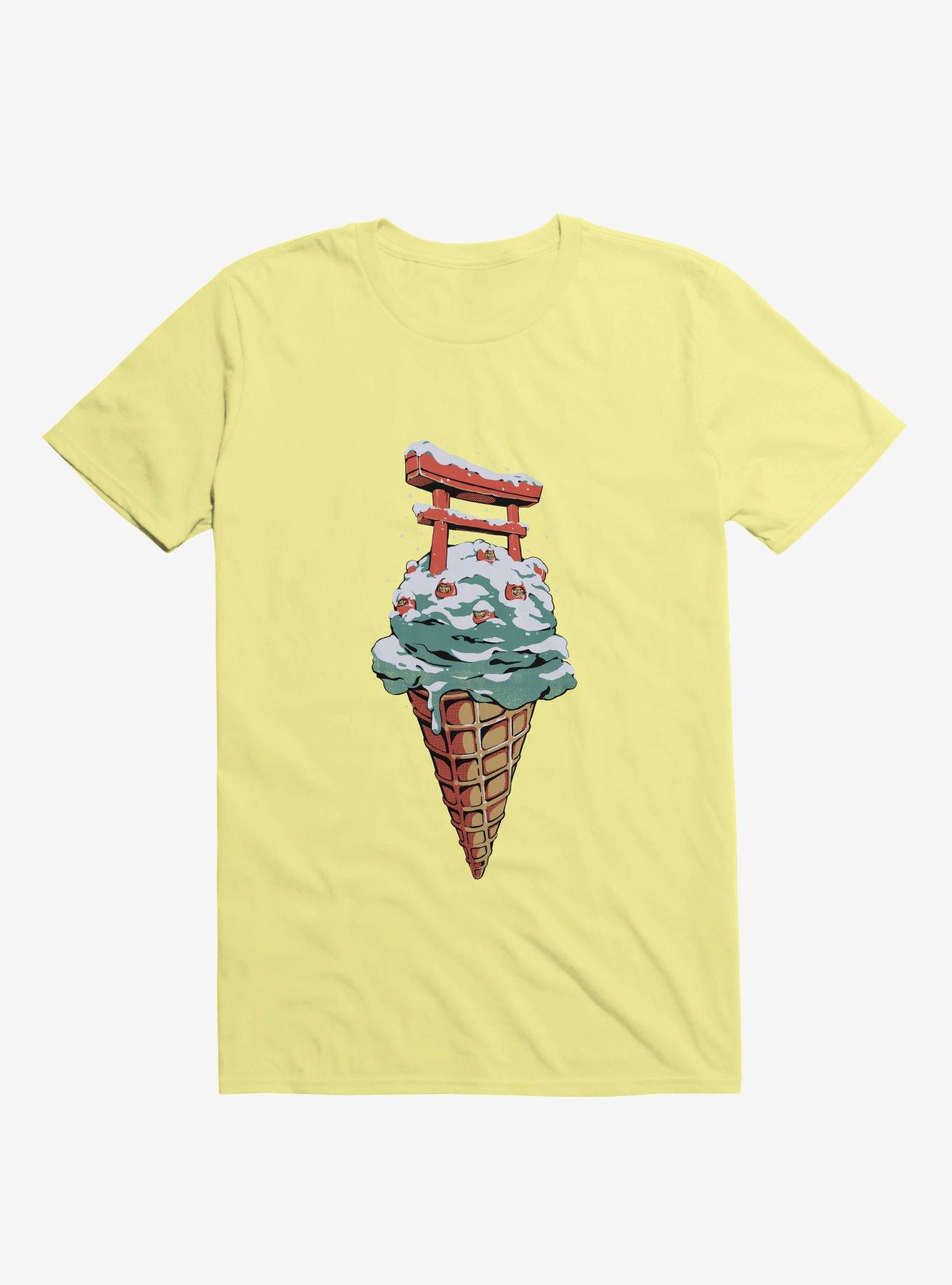 Japanese Flavor Ice Cream Corn Silk Yellow T-Shirt, CORN SILK, hi-res