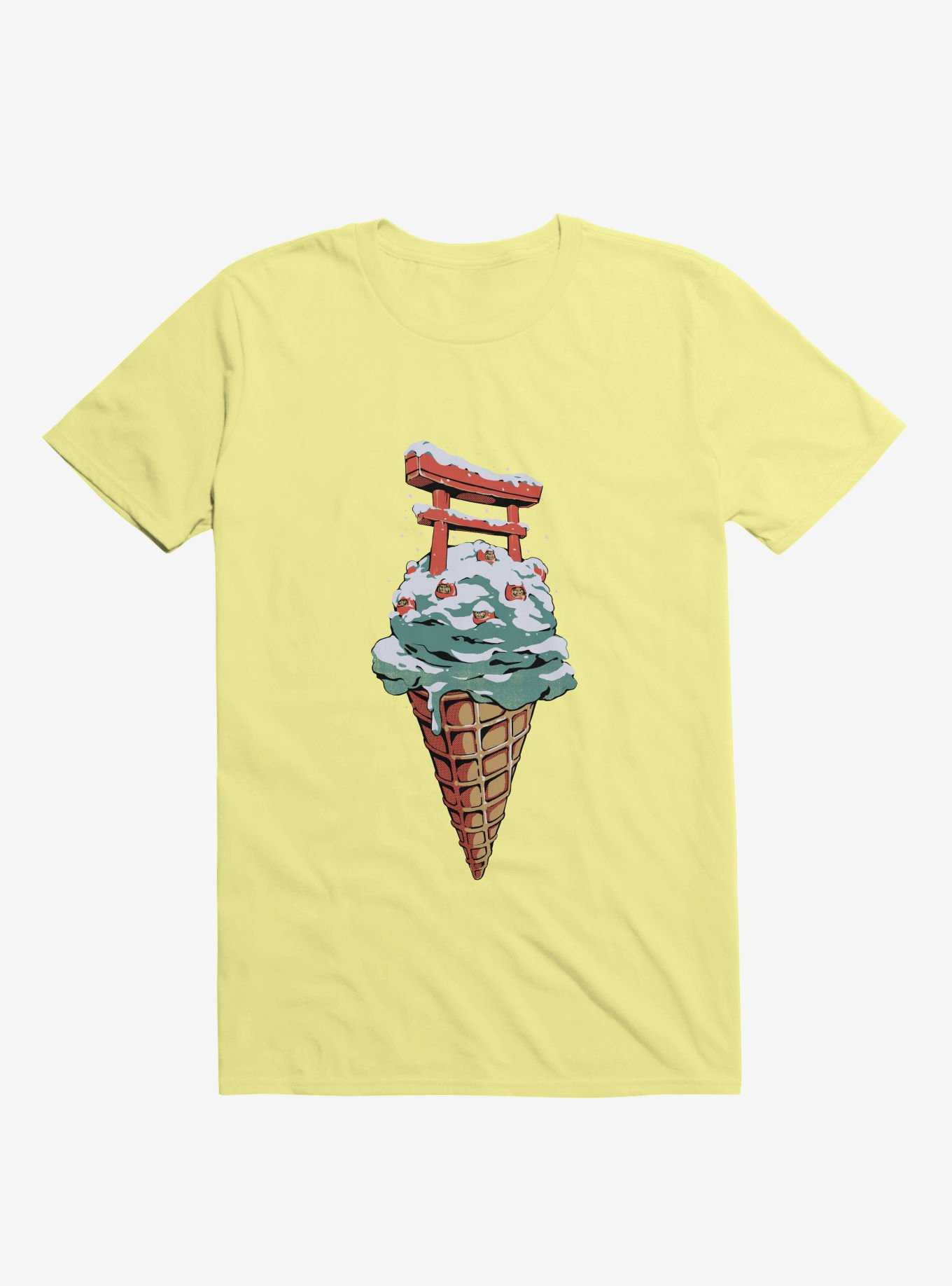 Japanese Flavor Ice Cream Corn Silk Yellow T-Shirt, , hi-res