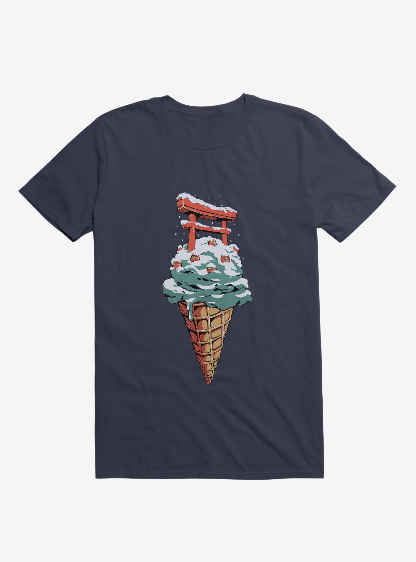 Japanese Flavor Ice Cream Navy Blue T-Shirt, , hi-res