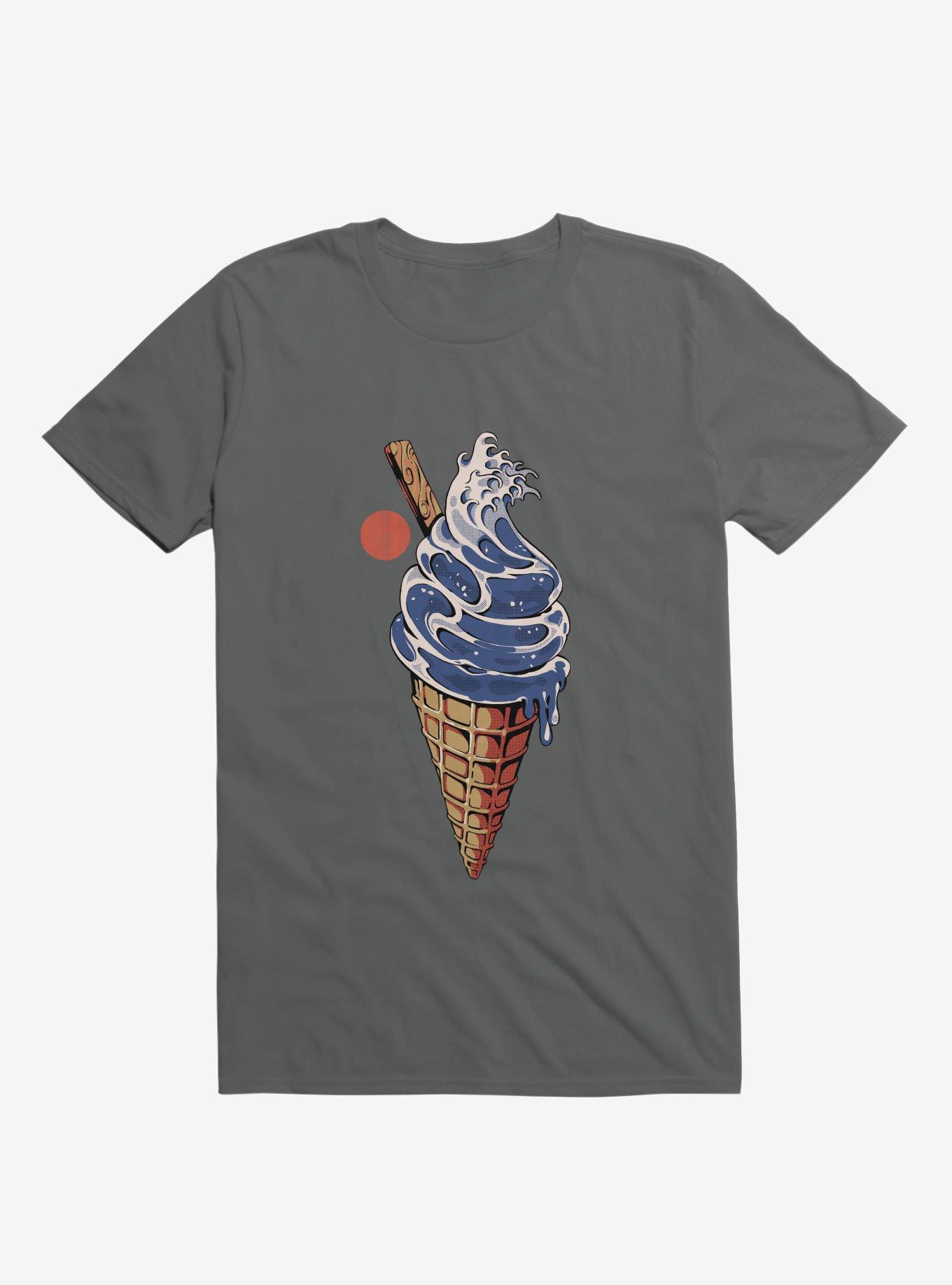 Japanese Great Ice Cream Charcoal Grey T-shirt, , hi-res