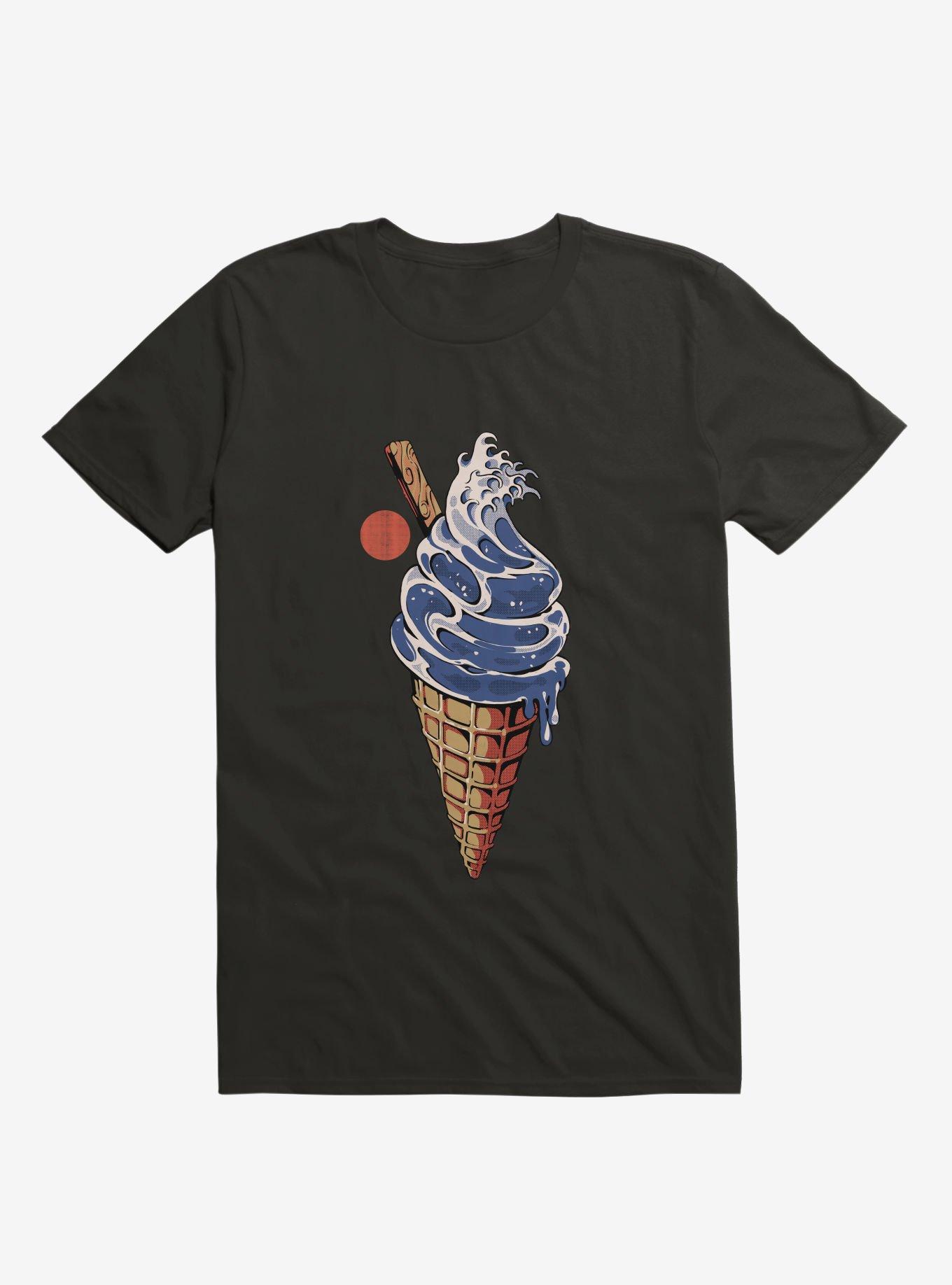 Japanese Great Ice Cream Black T-Shirt, , hi-res