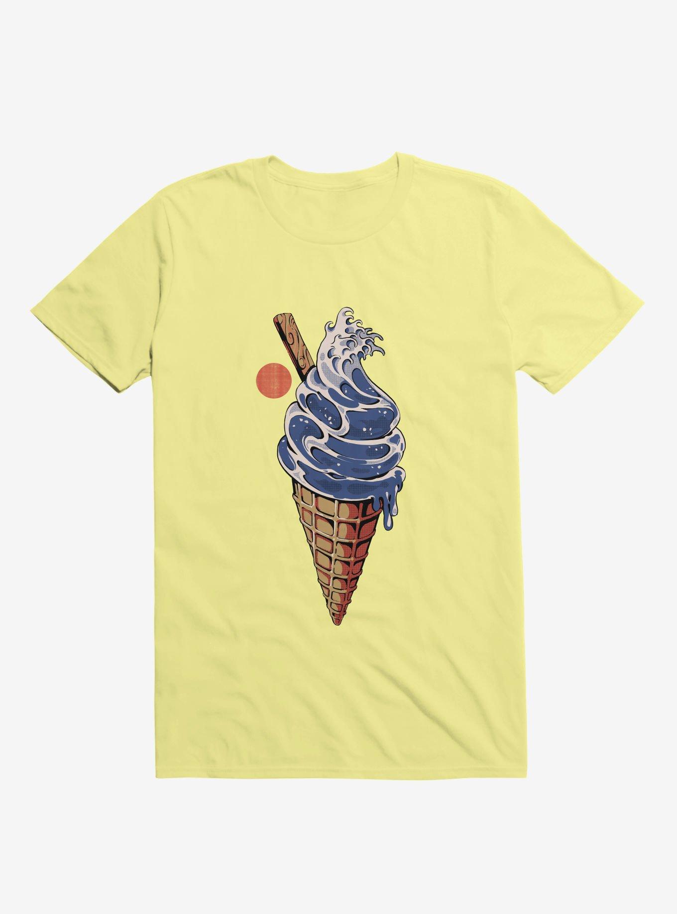 Japanese Great Ice Cream Corn Silk Yellow T-Shirt, CORN SILK, hi-res
