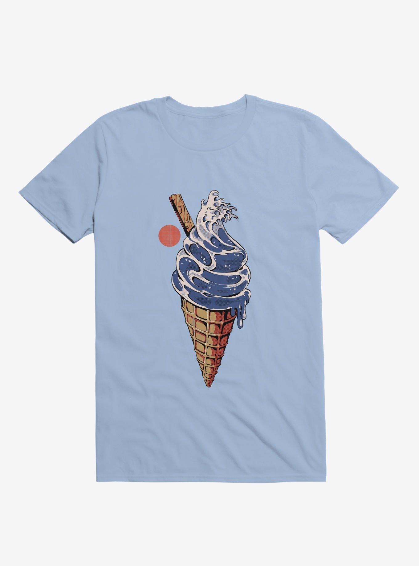 Japanese Great Ice Cream Light Blue T-Shirt, LIGHT BLUE, hi-res