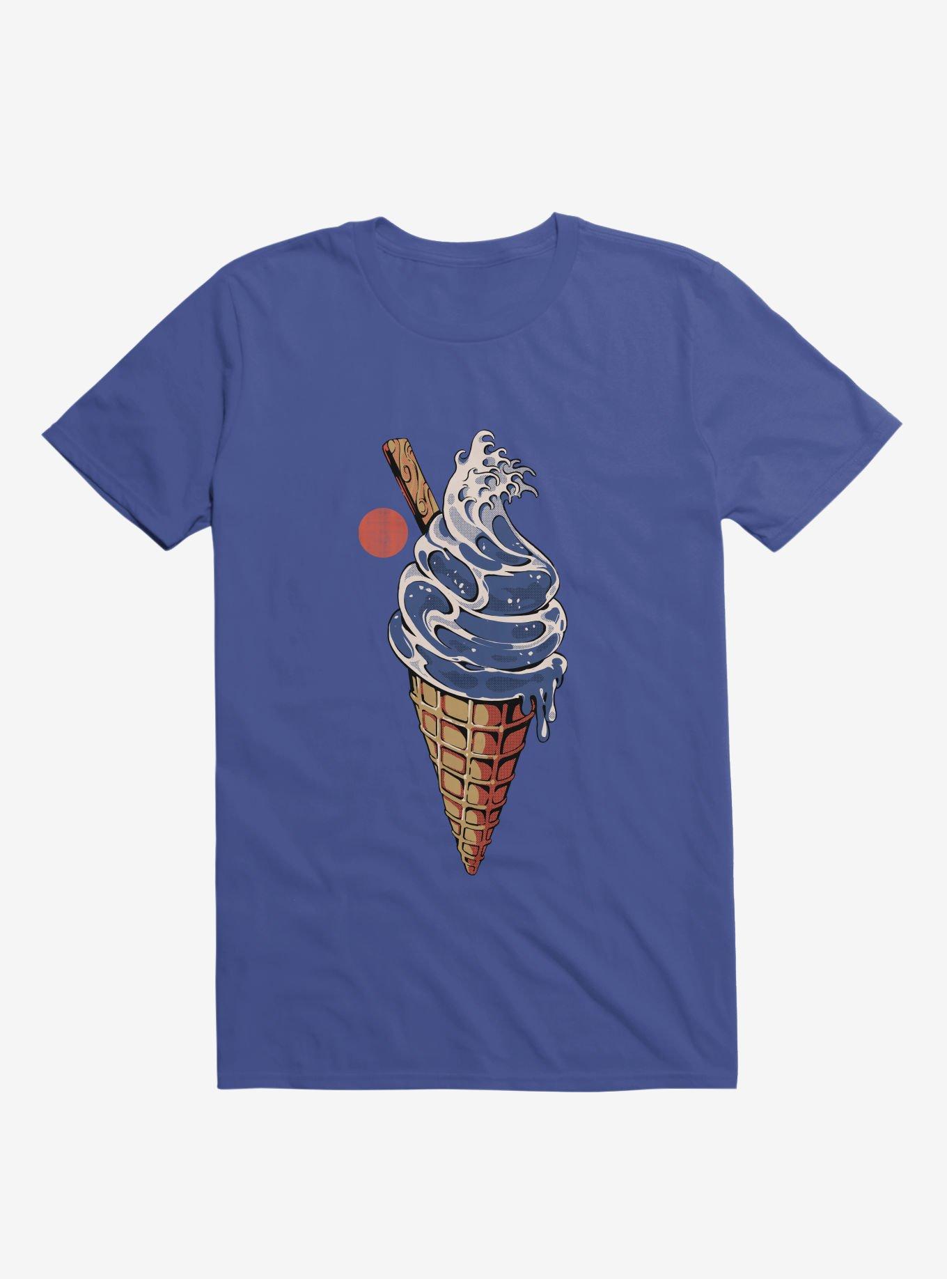 Japanese Great Ice Cream Royal Blue T-Shirt