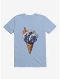 Kanagawa Ice Cream Light Blue T-Shirt, LIGHT BLUE, hi-res