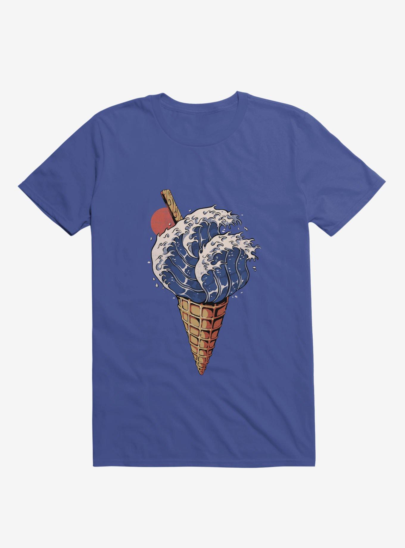 Kanagawa Ice Cream Royal Blue T-Shirt, , hi-res