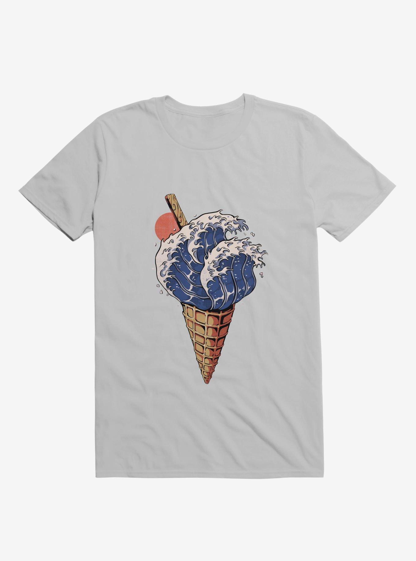 Kanagawa Ice Cream Grey T-Shirt